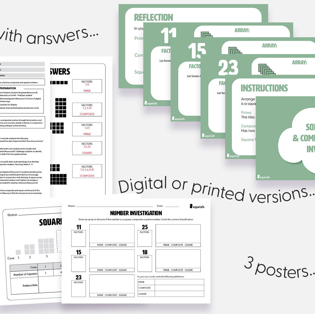 Year 6 - Prime and Beyond (Number - Prime, Composite & Square numbers)