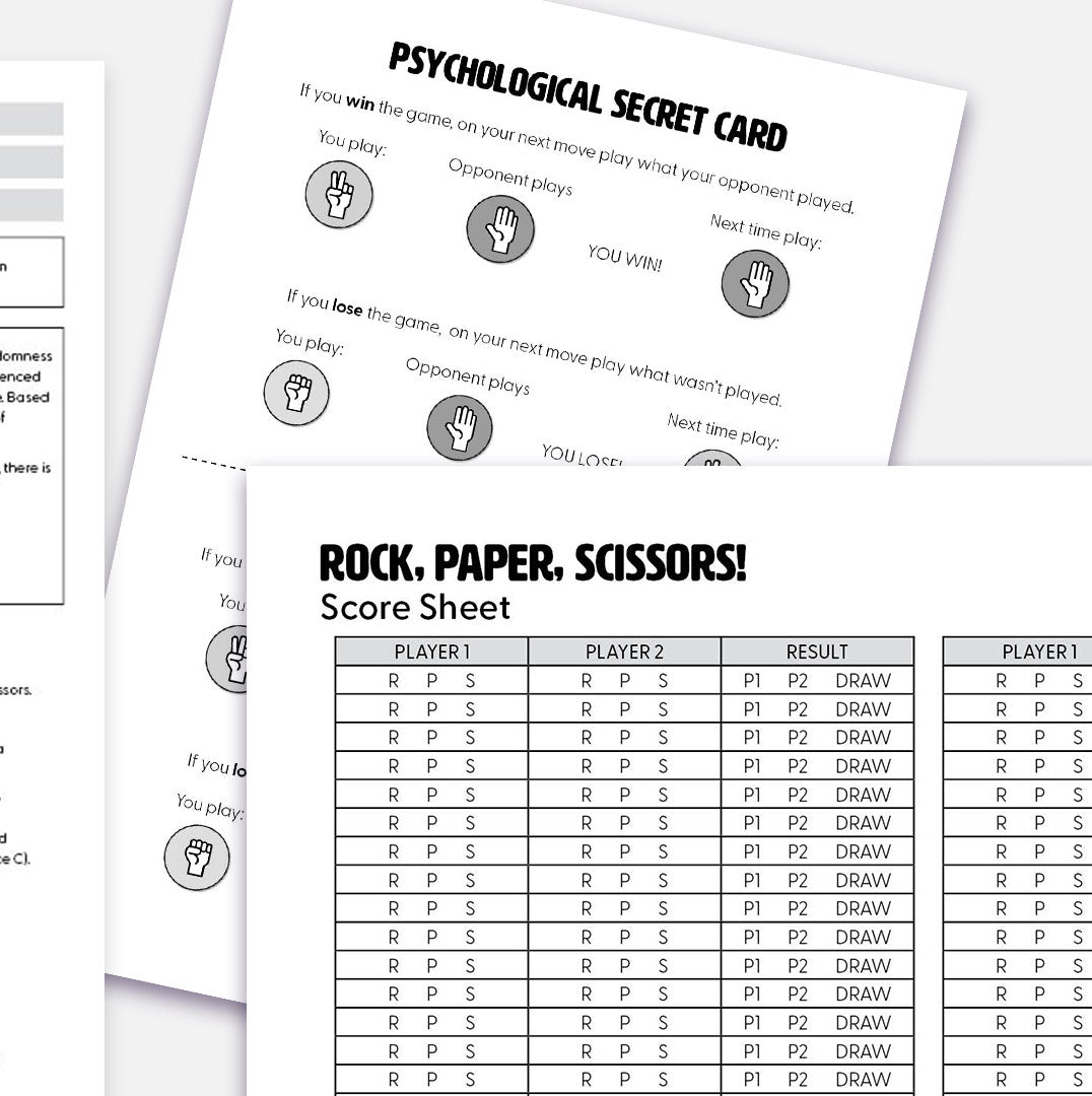 Year 5 - Rock, Paper, Scissors (Statistics & Probability)