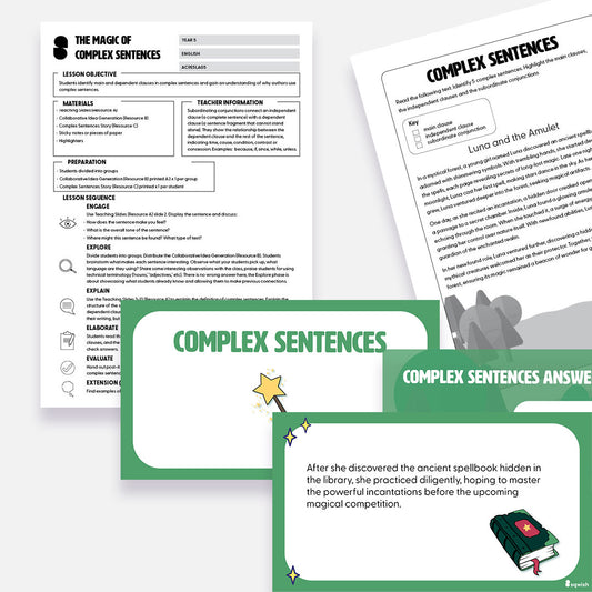 Year 5 - The Magic of Complex Sentences (Subordinate Clauses)