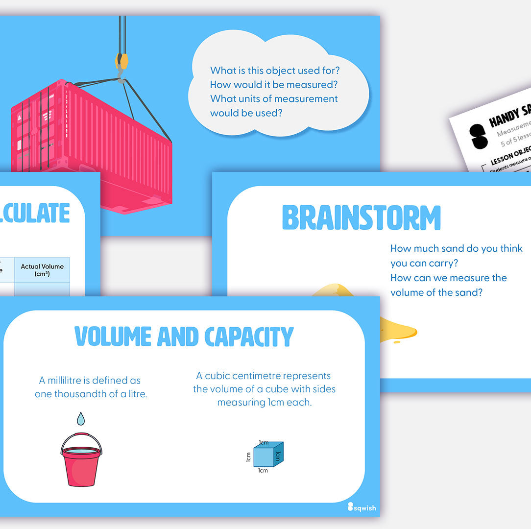 Year 5 - Handy Sandy (Measurement - Volume & Capacity)