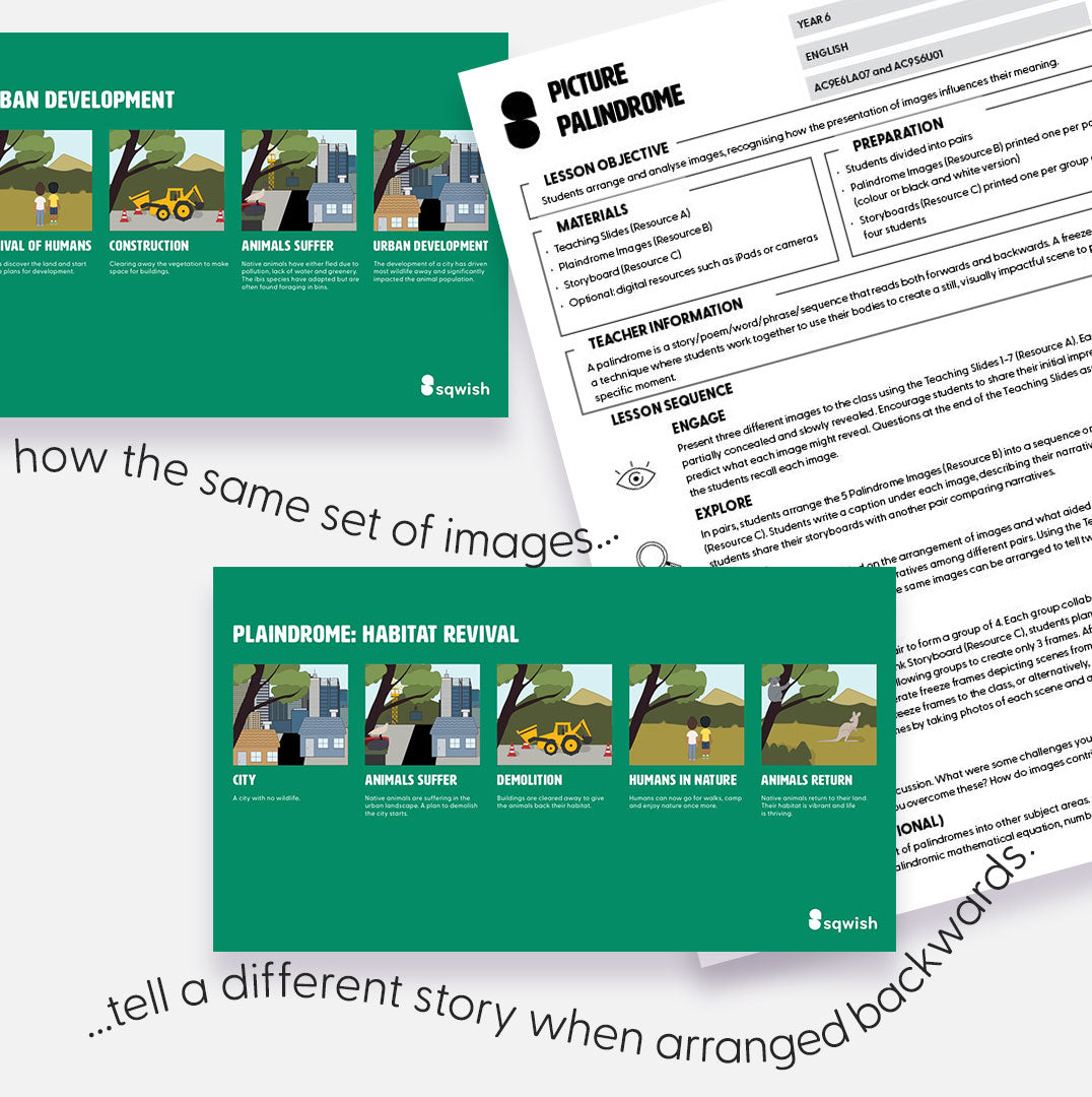 Year 6 – Picture Palindrome (Visual Literacy & Biological Science)