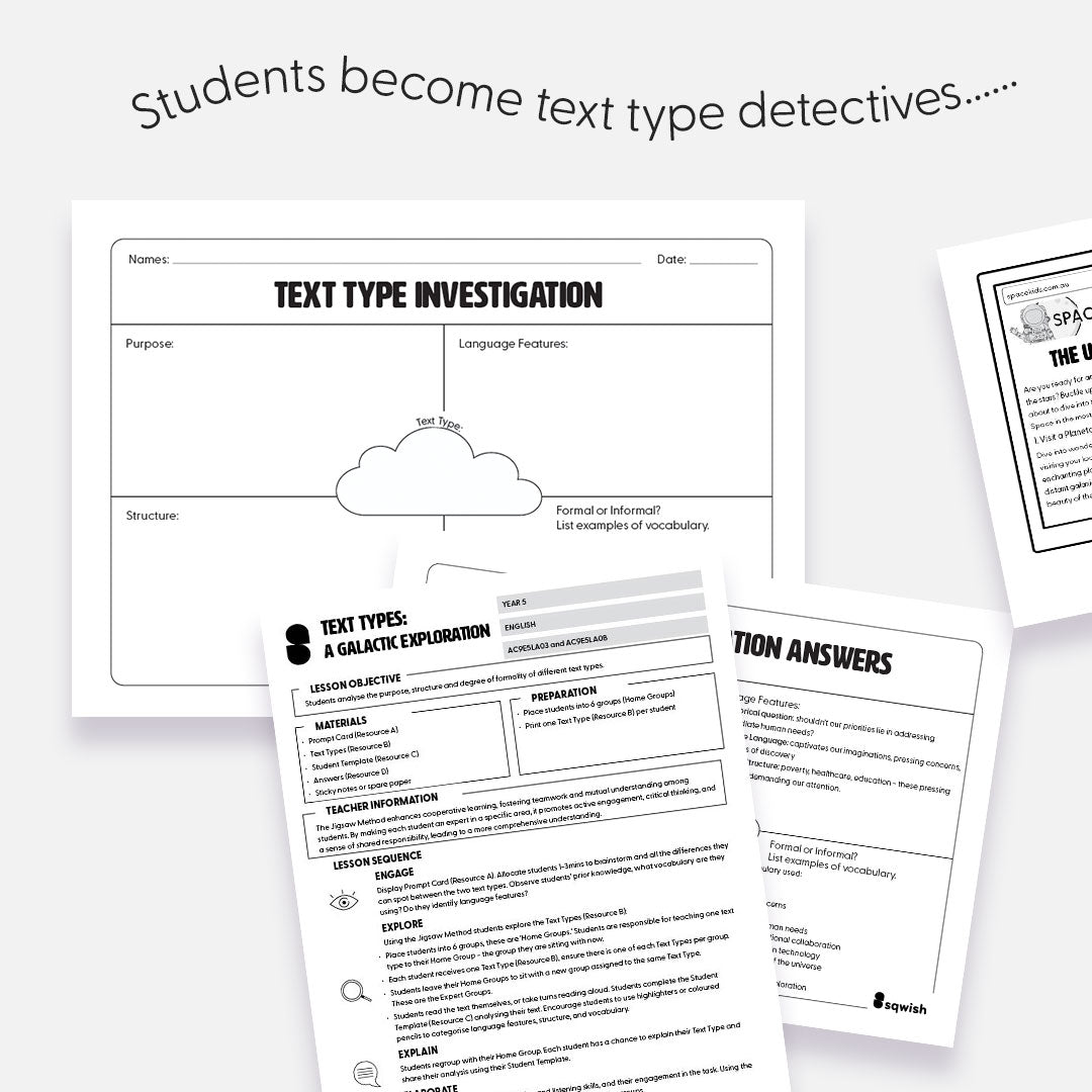 Year 5 - Text Types: A Galactic Exploration